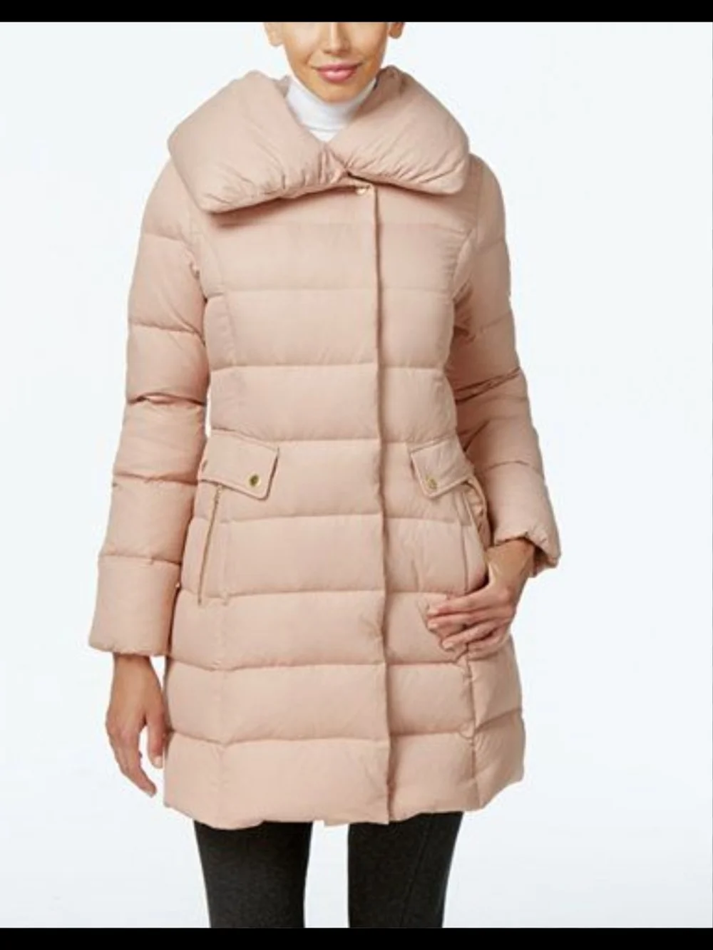 Women's Blush Pink Puffer Coat - Lightweight Insulated Jacket